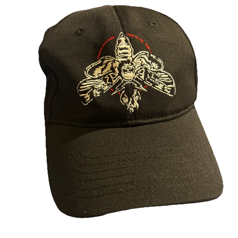 W Authentic Bray Wyatt Moth Logo Black Adjustable Baseball Cap